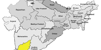 Žemėlapis Bangalore, indija