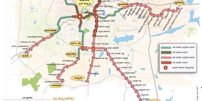 Namma metro etapas 2 maršruto žemėlapį