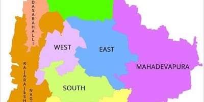 Bangalore BBMP žemėlapyje