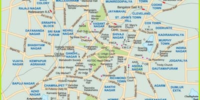 Bangalore į žemėlapį