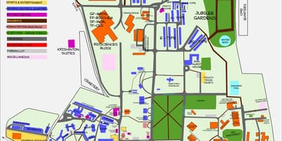 Žemėlapis IISC Bangalore