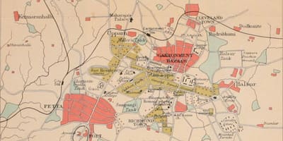 Bangalore senas žemėlapis