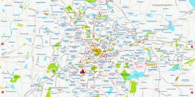 Bangalore miesto žemėlapį HD